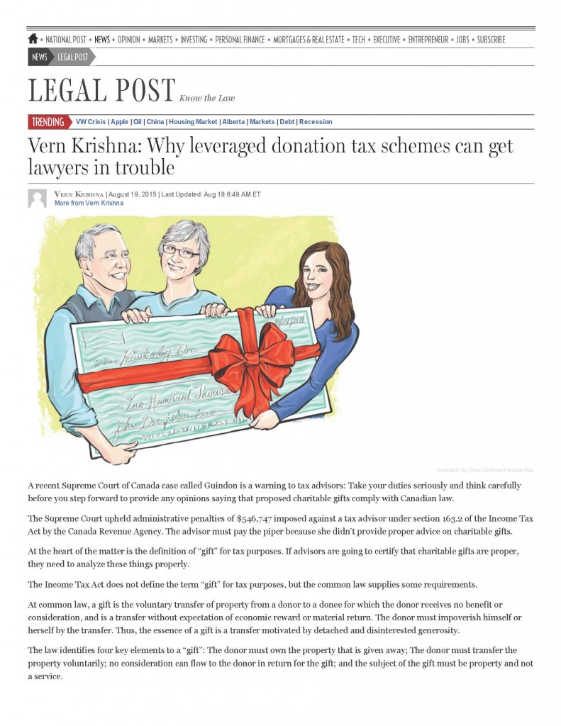 Vern Krishna_ Why leveraged donation tax schemes can get lawyers in trouble _ Financial Post_Page_1